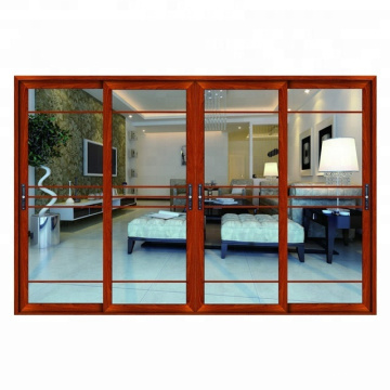 Nuevo diseño profesional para puertas de entrada de vidrio correderas impermeables de villa